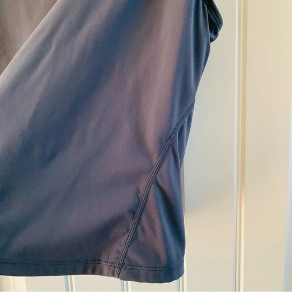 Halara Charcoal Grey V Neck Casual Plain Athletic Bodycon Tank Top | Large - Picture 2 of 5